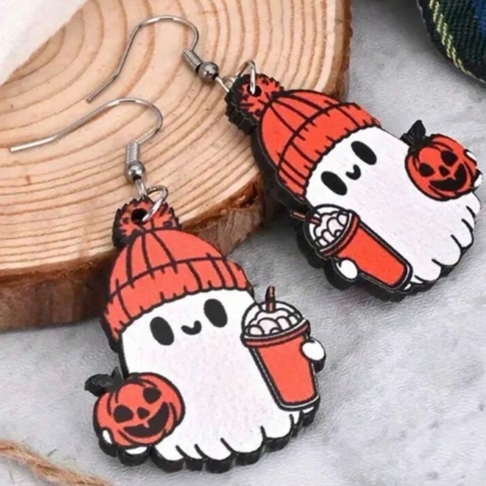 Cute Halloween Ghost Earrings
